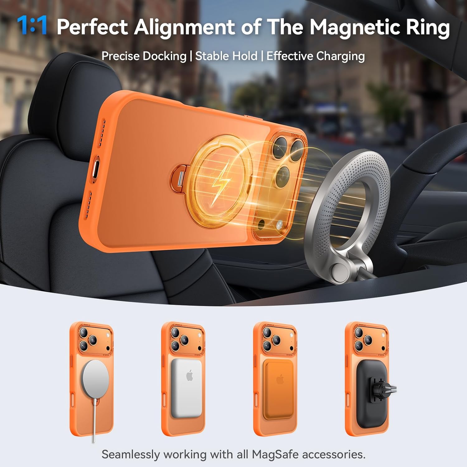 Thumbnail 6 de Peerock 360° Spin Magnetic Stand iPhone 17 Pro 6.3"