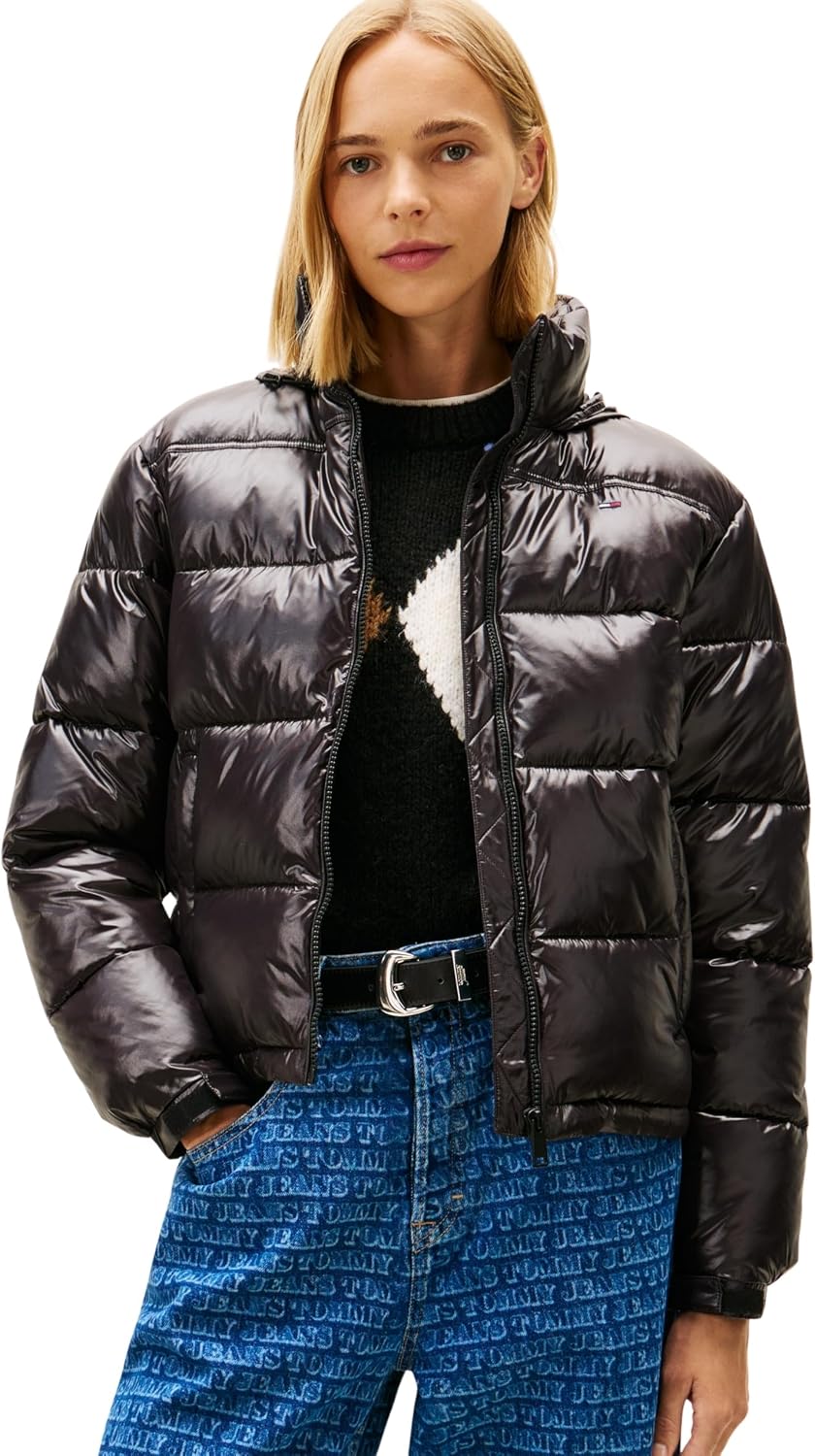 Thumbnail 5 de Tommy Jeans Piumino Donna: giacca imbottita in nylon lucido per l'inverno urbano