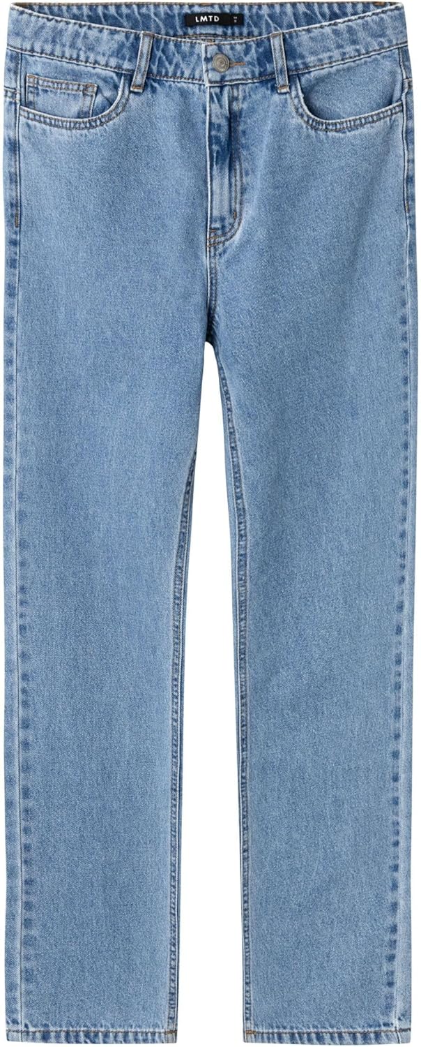 Detalle 2 de NAME IT Nlfkizza DNM Hw Mom Pant Noos Jeans Fille — Jean taille haute avec taille ajustable et poches