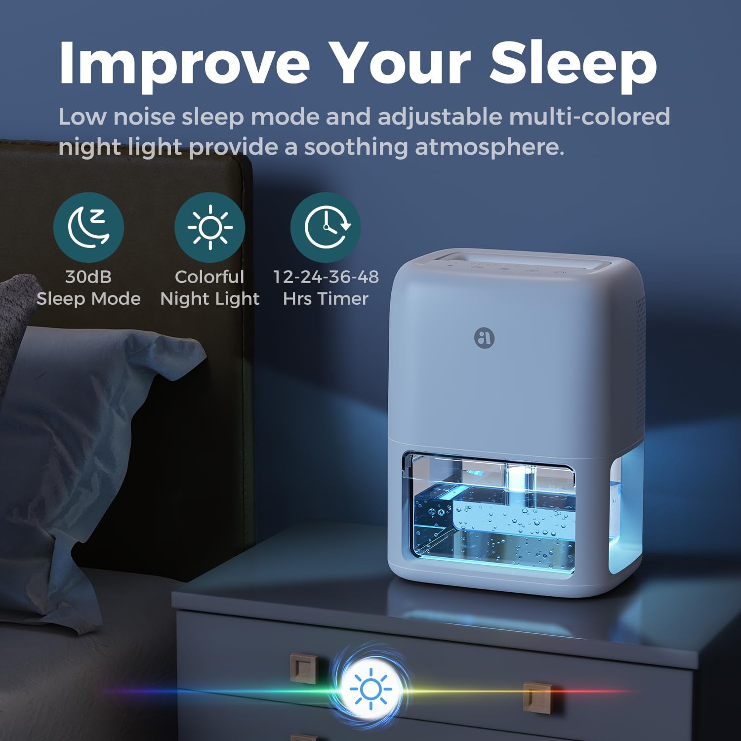 Thumbnail 4 de BREEZOME 60 OZ Dehumidifier — Portable Home Dehumidifier