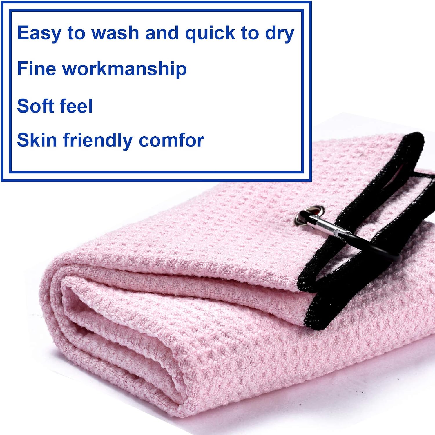 Detalle de Yizerel 2 Pack 16" x 24" Tri-fold Golf Towel Set