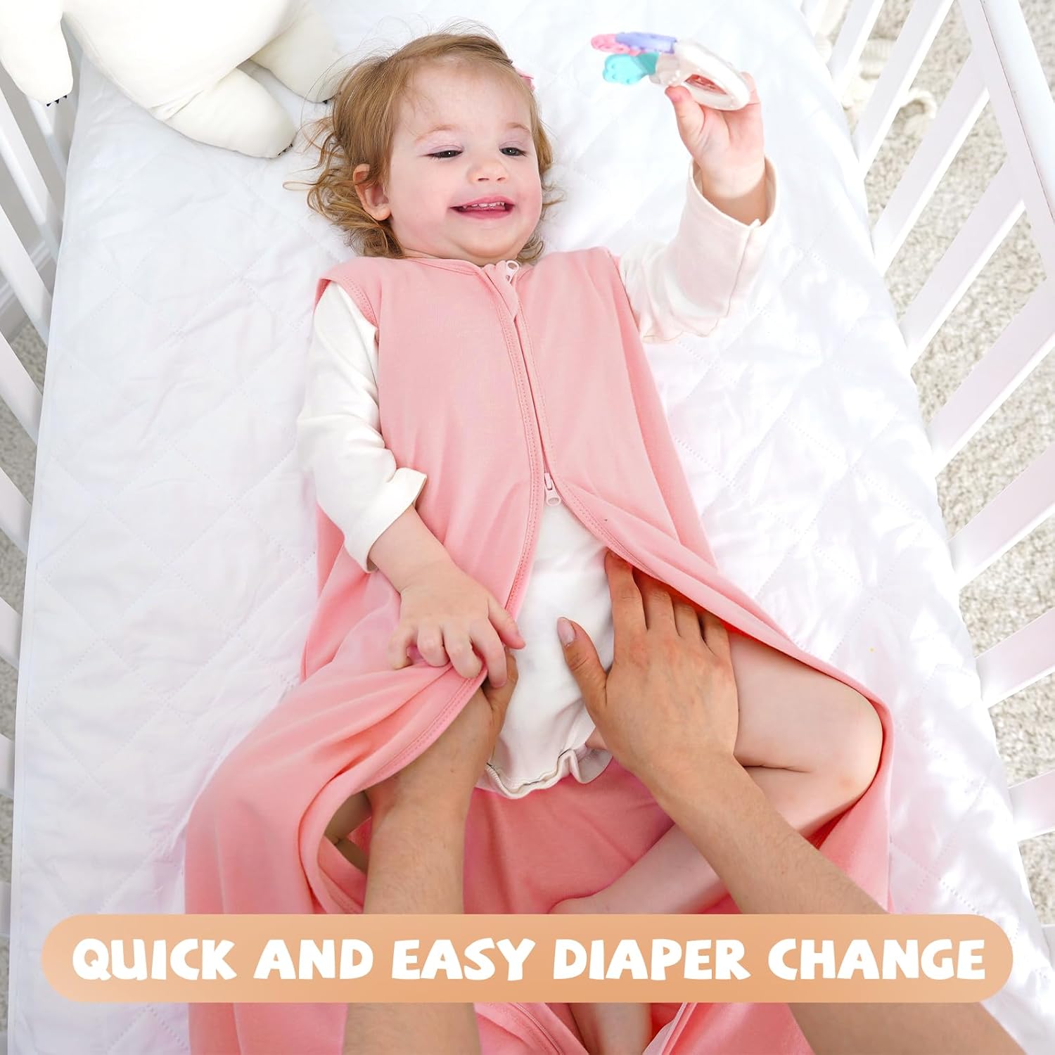 Thumbnail 6 de Yoofoss Schlafsack Baby Sommer 0.5 Tog – 3er Pack, 67 cm, 0–6 Monate, 100% Bio-Baumwolle