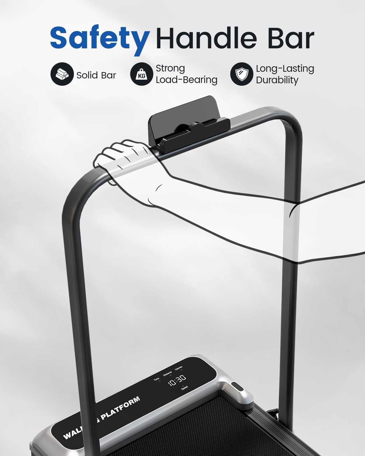 Thumbnail 2 de Viamotion Walking Pad Treadmill for Home with Incline and Handle Bar