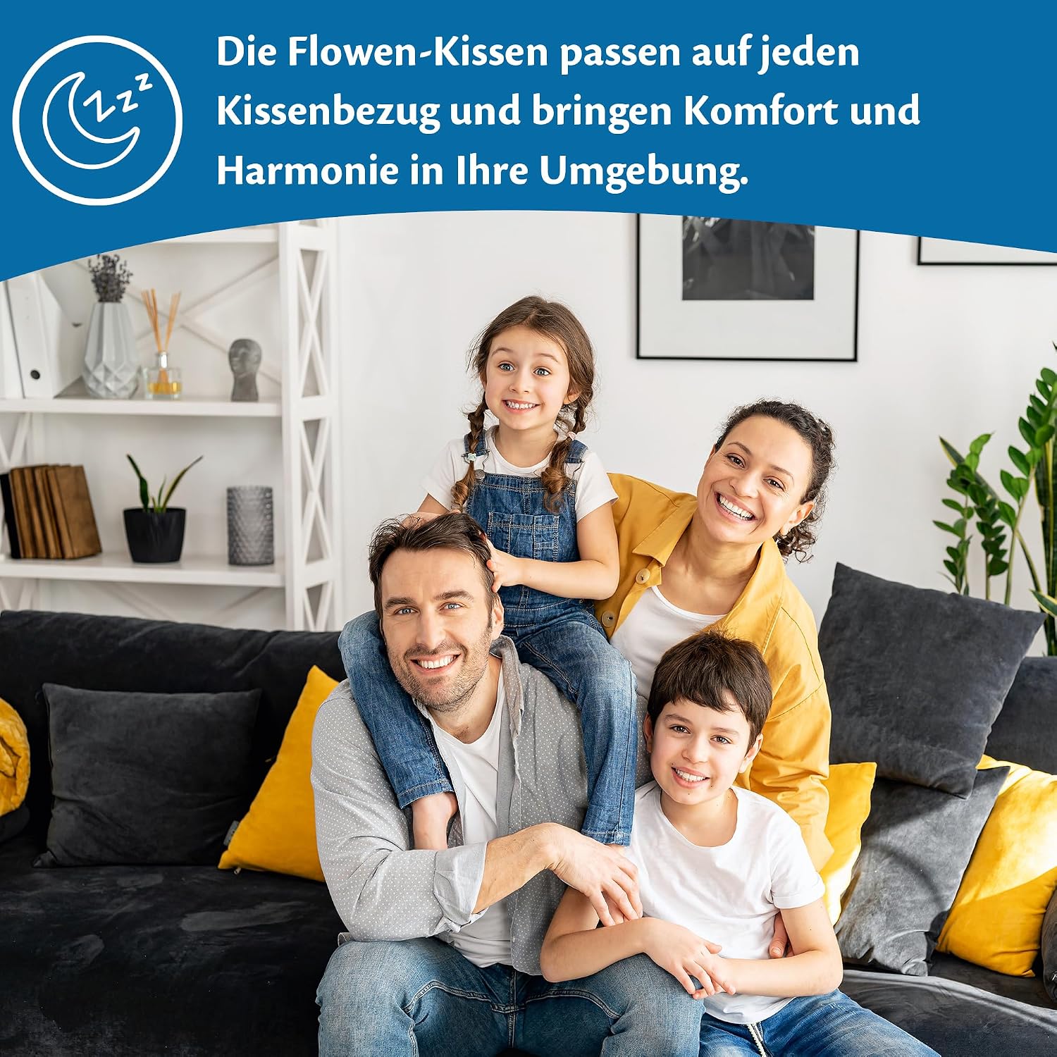 Detalle de Flowen Kissen 40x40 4er Set