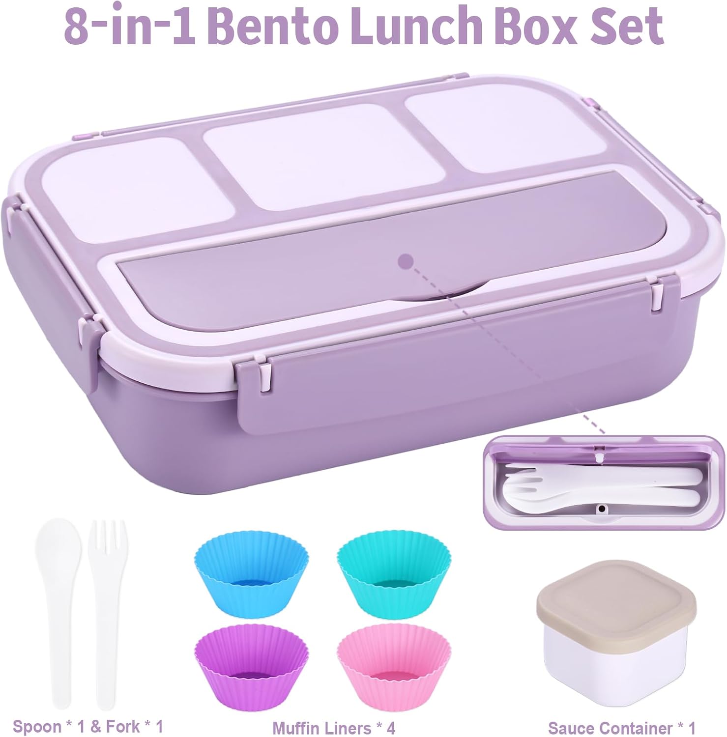 Thumbnail 4 de Bento Box Adult Lunch Box 40 oz lunch container 🍱