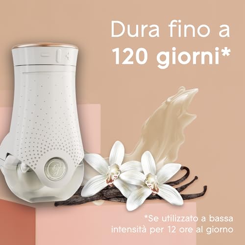 Detalle de Glade Diffusore per Ambienti Romantic Vanilla Blossom: 1 base + 3 ricariche da 20 ml