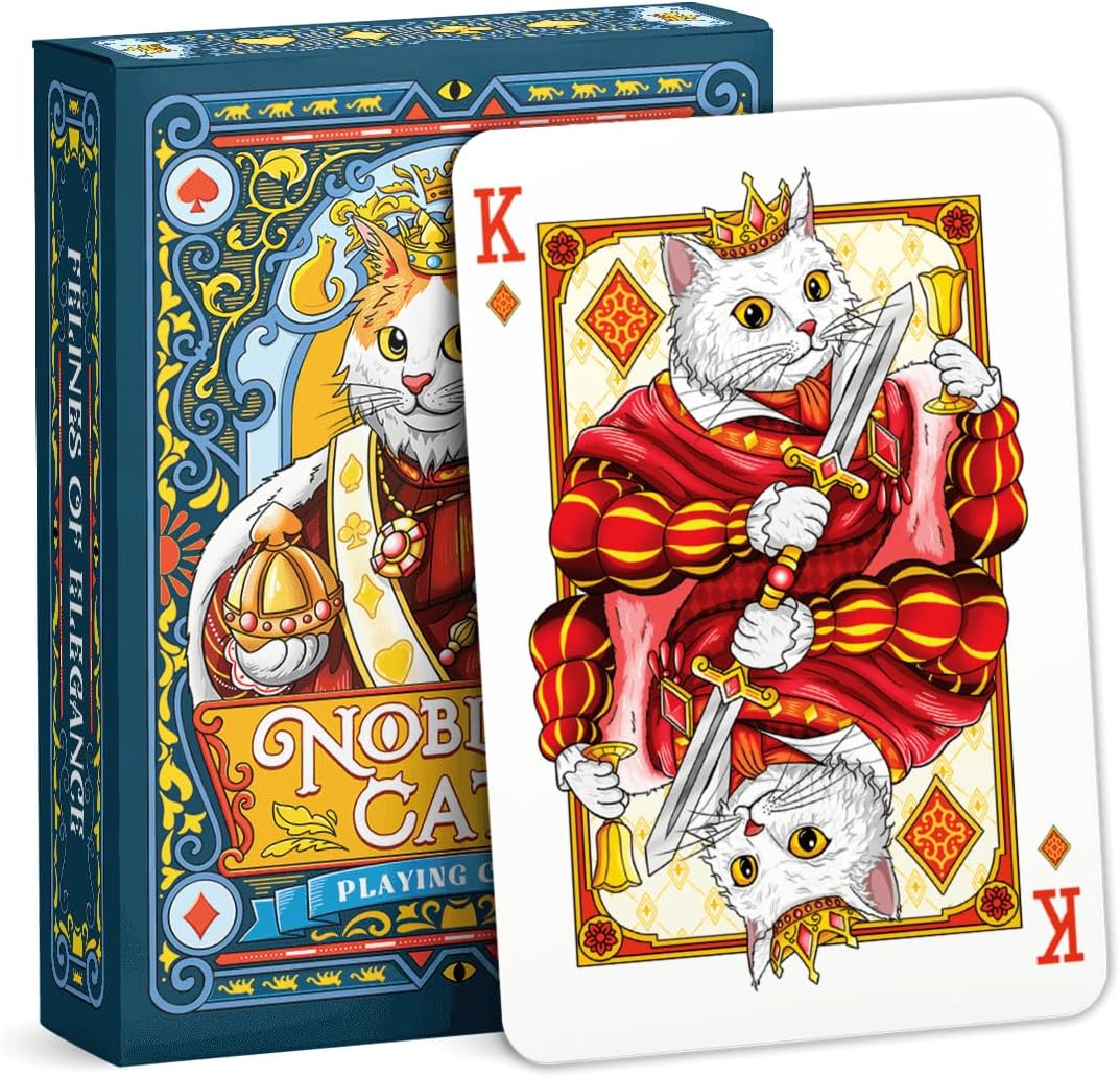 Detalle de 99FOX Cat Playing Cards, Linen Finish