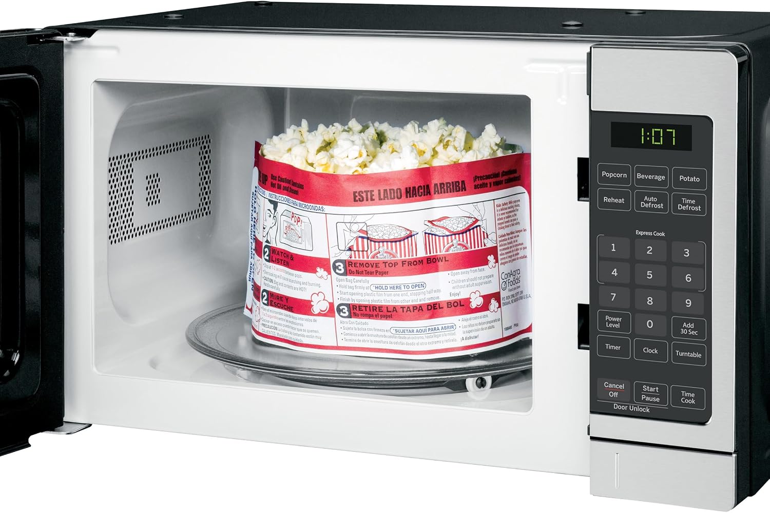 Thumbnail 3 de GE Compact Countertop Microwave 0.7 cu ft 700W 🍽