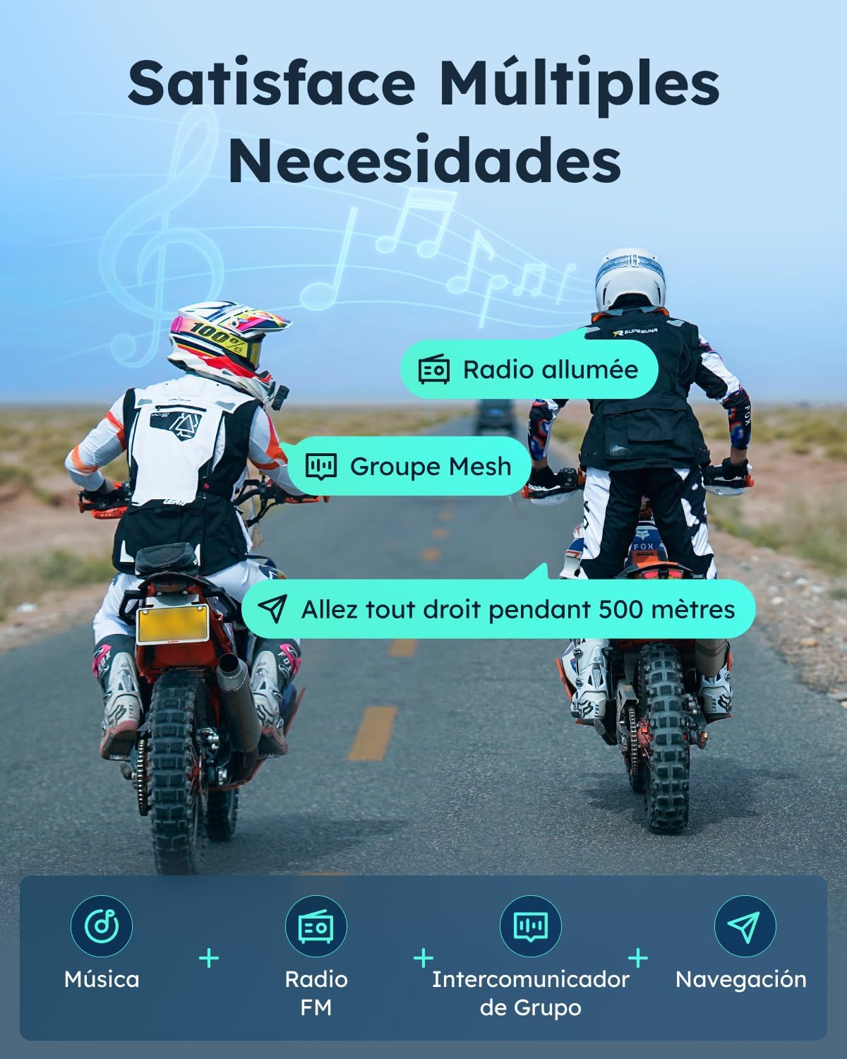 Thumbnail 5 de ASMAX S1 Intercom Casco Moto Bluetooth 8 usuarios