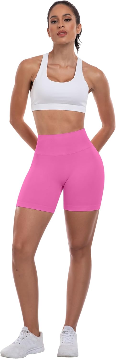 Thumbnail 2 de ATHVOTAR Workout Gym Shorts Women: High-Waisted Seamless Scrunch Butt Lift