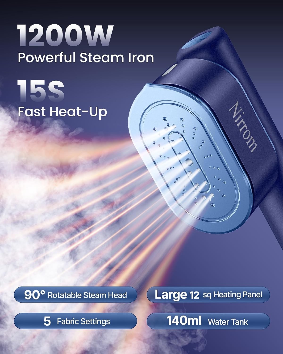 Detalle de Nirrom Travel Steamer 140ml Tank