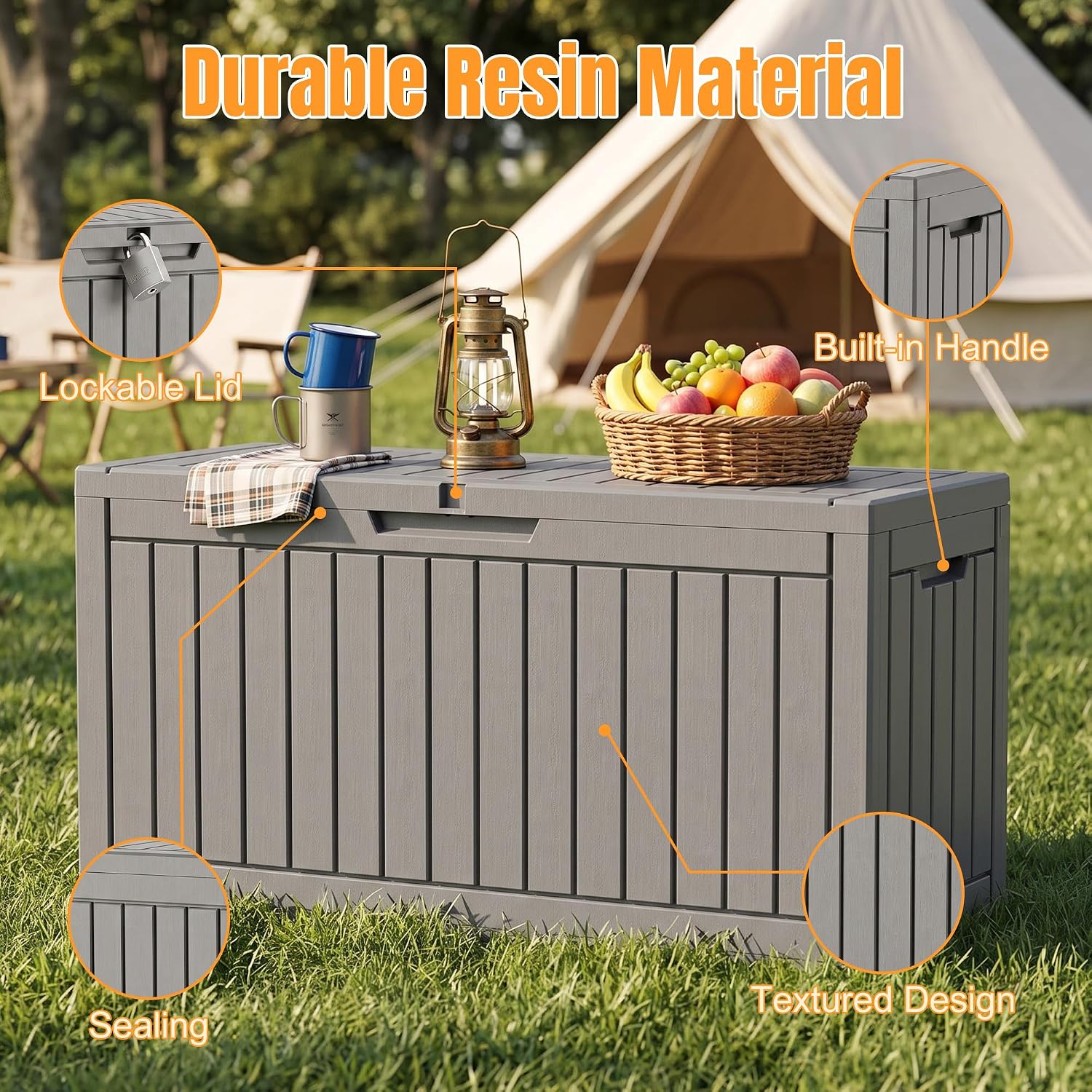 Detalle 2 de ATMELT Outdoor Storage Box 120 Gallon