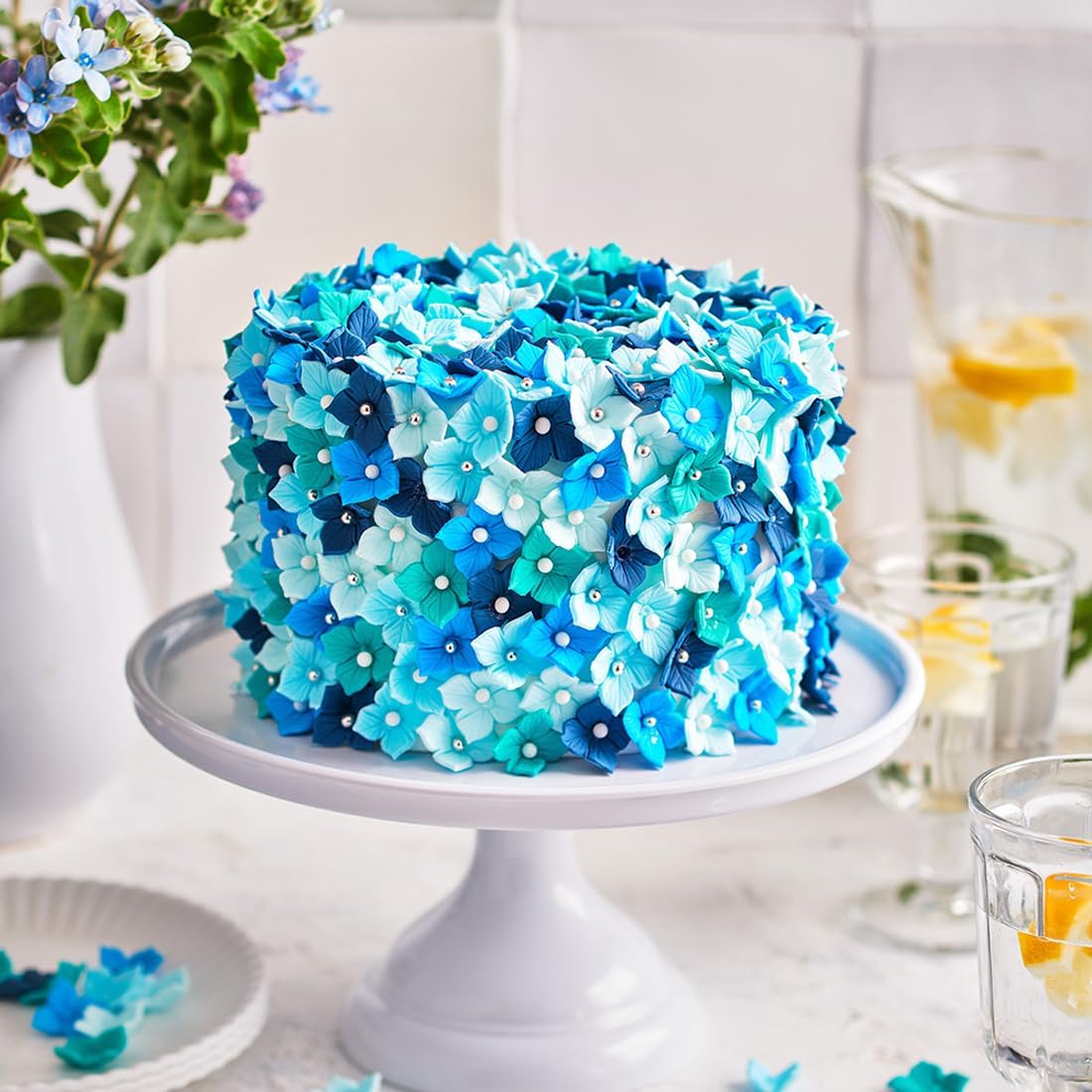 Detalle de FunCakes Pasta de Azúcar Azul Bebé 1 kg 🎂