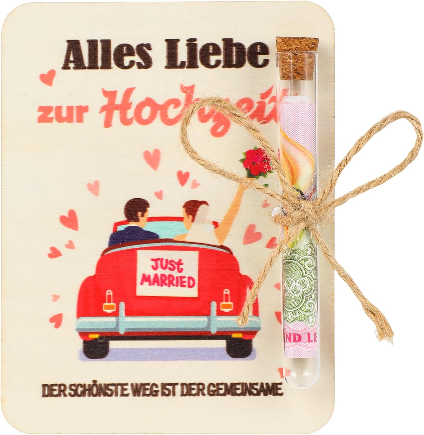 Thumbnail 6 de Seutgjie Geldgeschenk Jugendweihe Karte aus Holz mit Reagenzglas – individuelles Geldgeschenk für Mädchen und Jungen