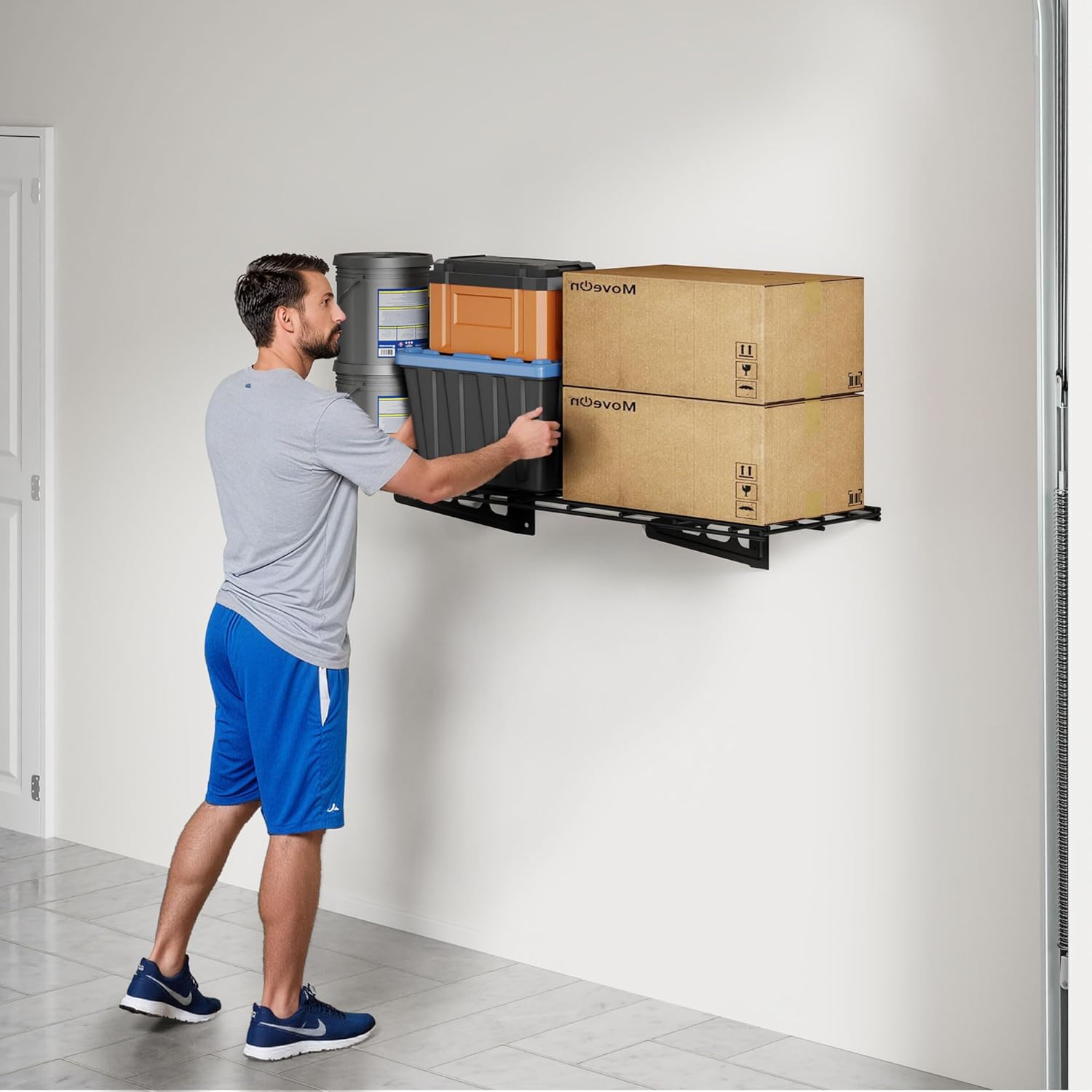 Thumbnail 1 de FLEXIMOUNTS 1x3ft Garage Shelving Wall-Mounted (Classic Series) — Heavy-Duty Wall Shelf Rack, Holds Up to 150 lbs