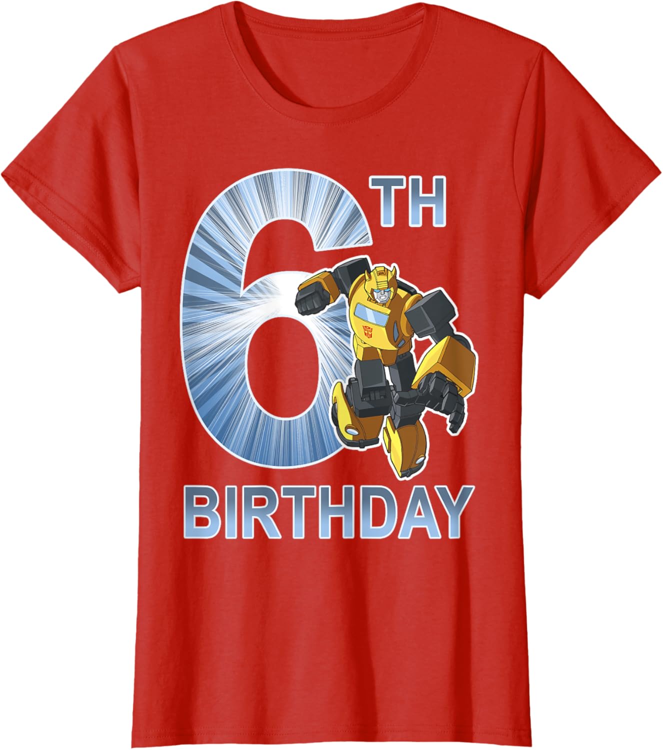 Thumbnail 5 de Transformers 6th Birthday maglietta leggera con taglio classico