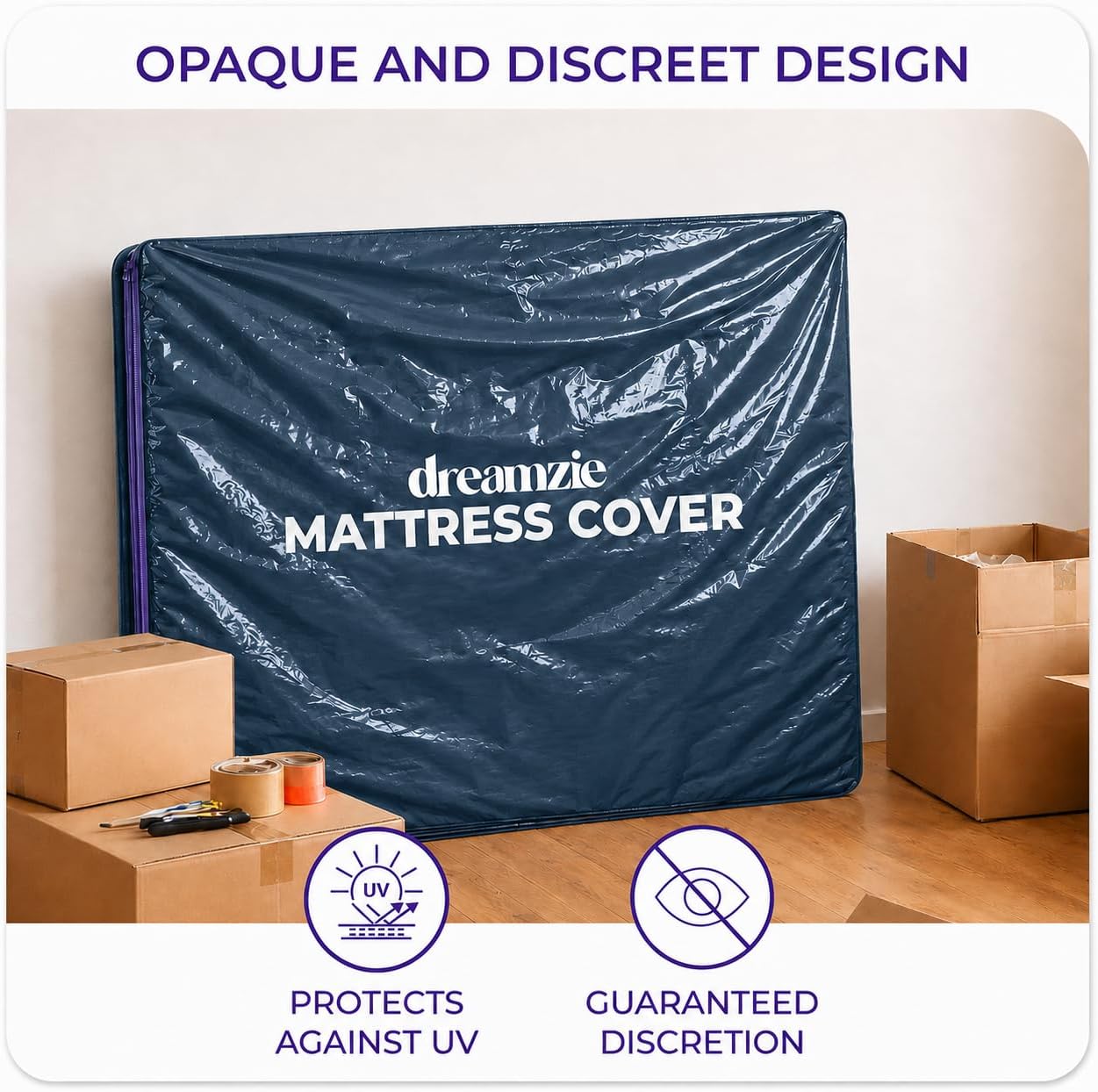 Thumbnail 6 de Dreamzie Super King Mattress Cover for Moving – Pack of 2