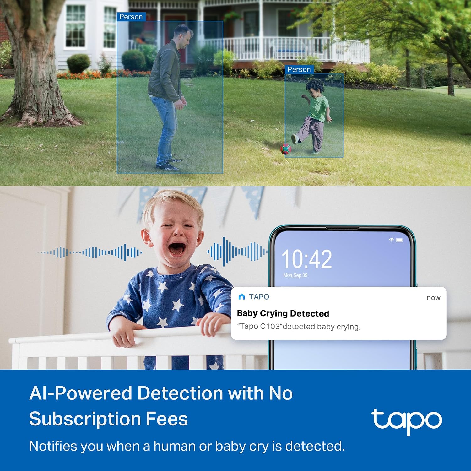 Thumbnail 3 de TP-Link Tapo C216 2K Pan/Tilt Indoor/Outdoor Security Camera (2-Pack)