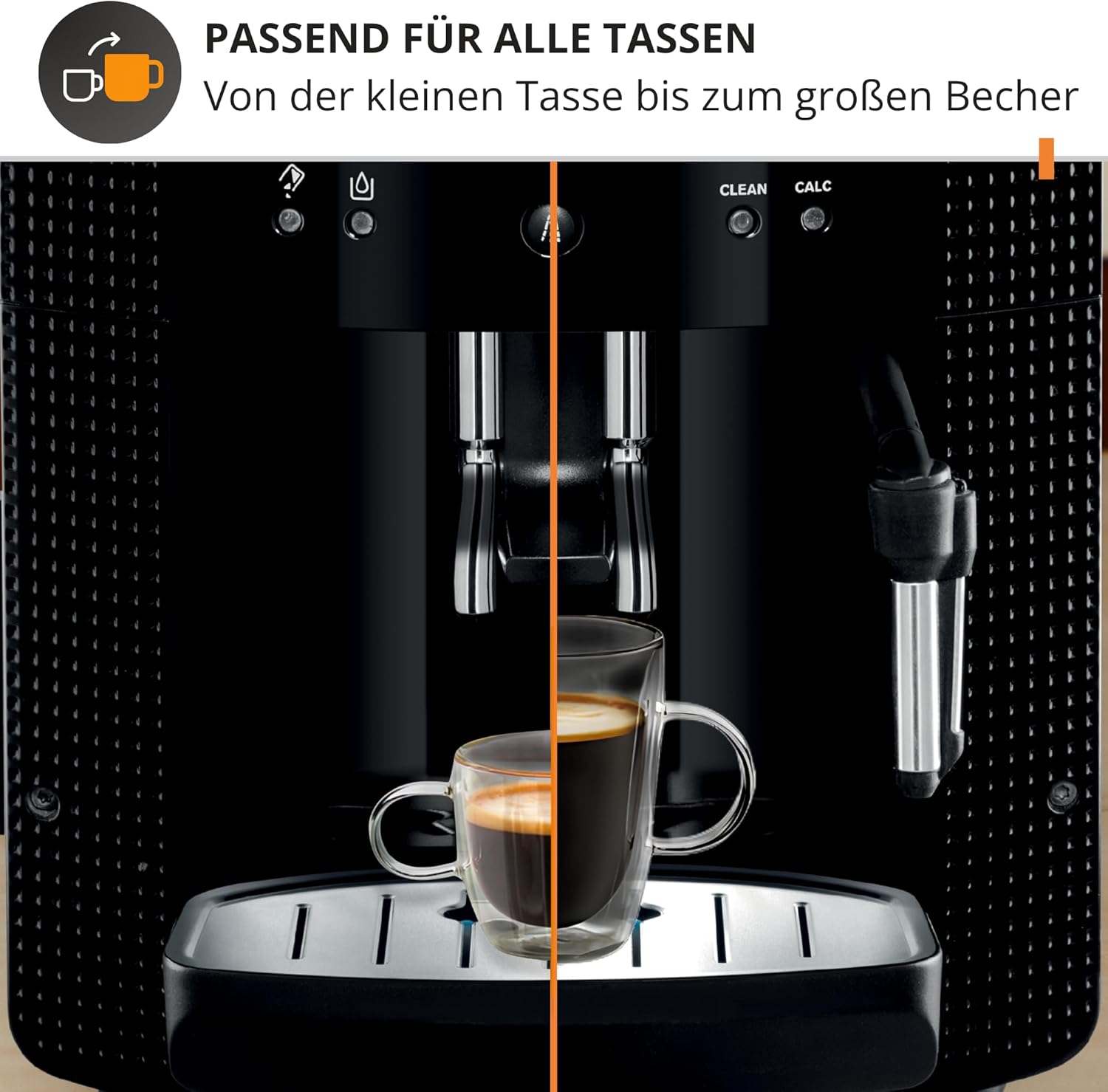 Detalle de KRUPS Arabica Picto Kaffeevollautomat EA810870 – kompakt, intuitiv, Milchschaum inklusive