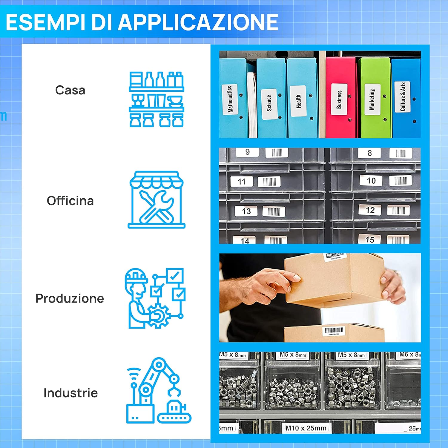 Thumbnail 5 de Bubprint 3 Etichette compatibile per Brother DK-11208 DK 11208 – P-Touch
