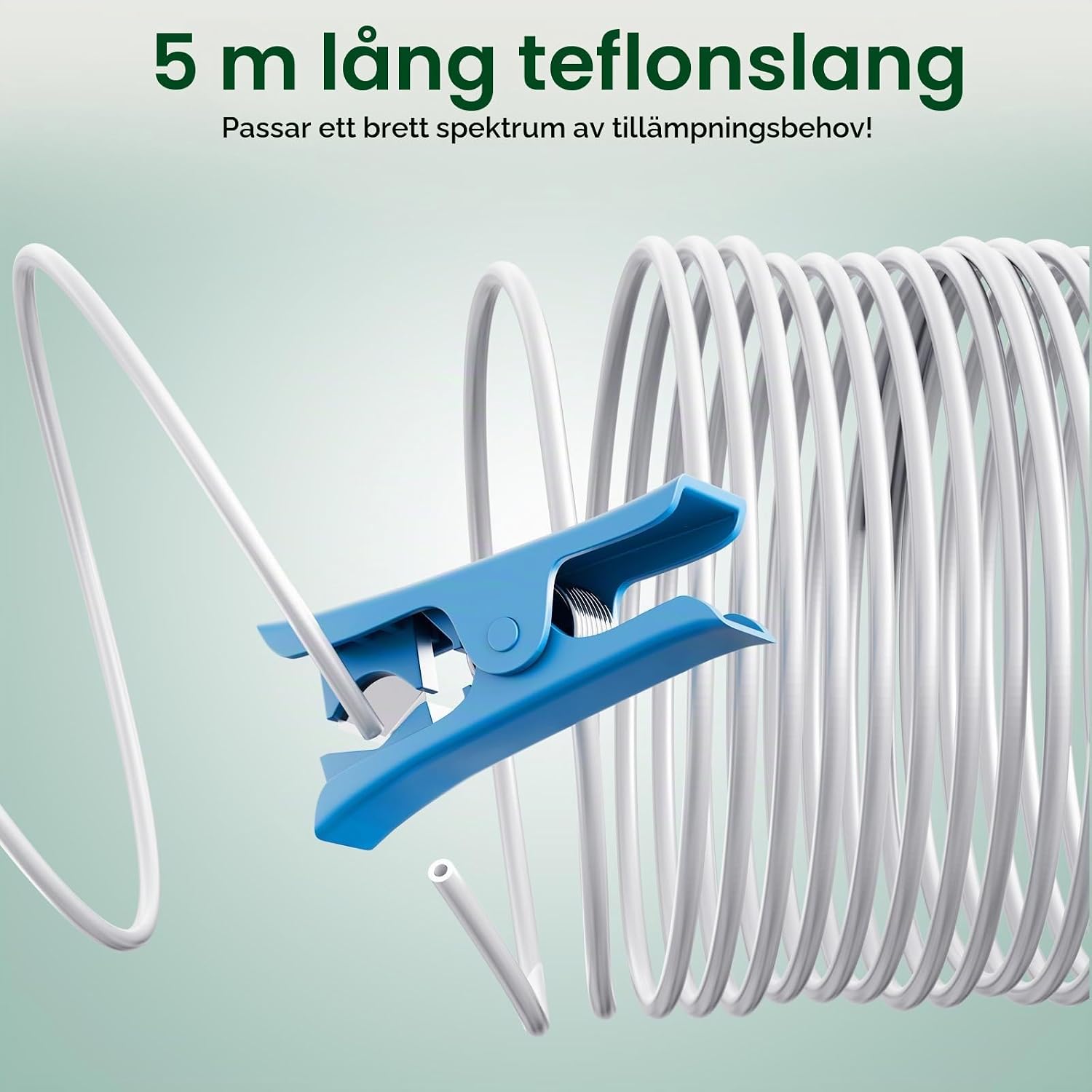 Detalle de YOOPAI PTFE-slang 5 m, 2,5 mm ID × 4 mm OD med skärare för 3D-skrivare