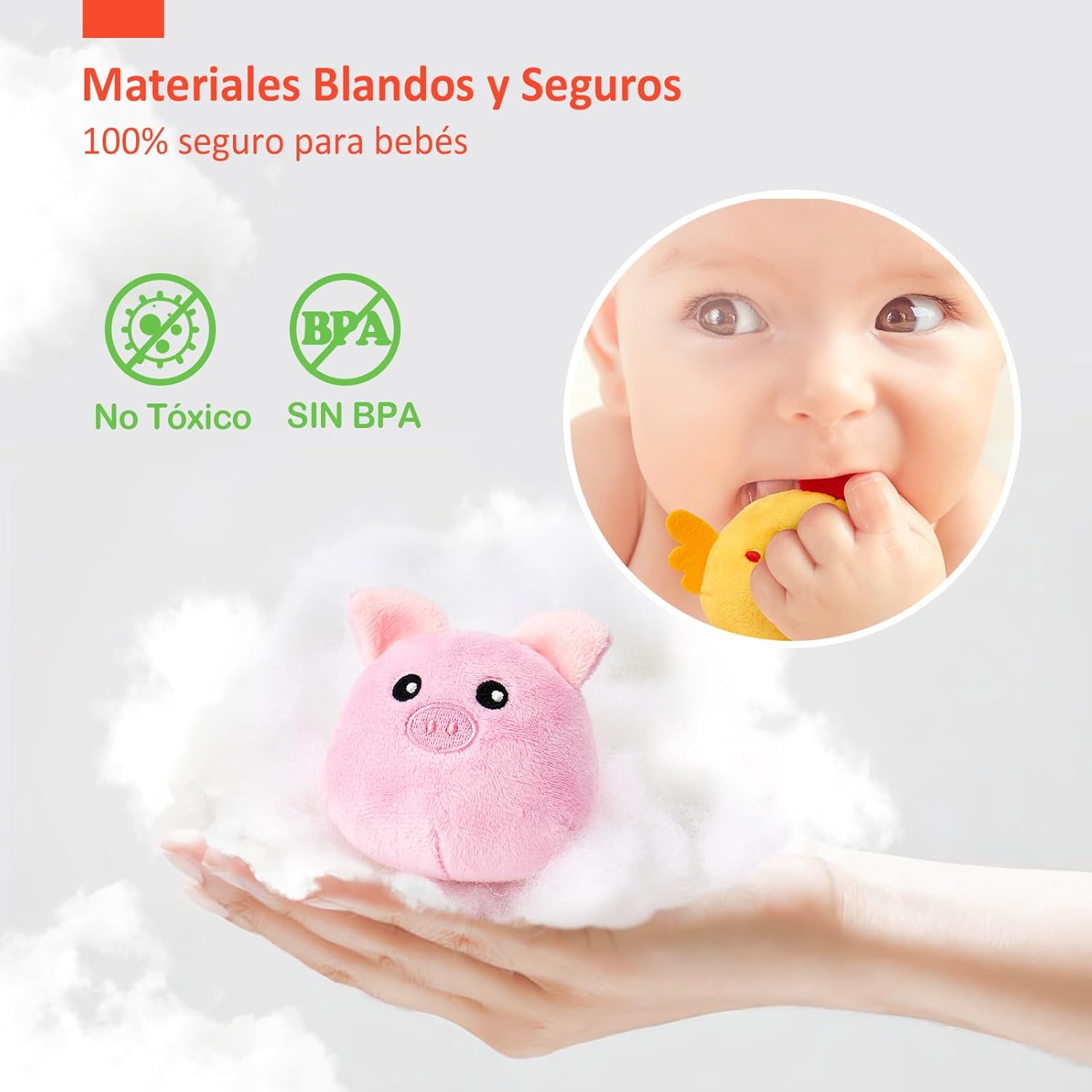 Thumbnail 4 de hahaland Juguetes Granja Peluche con Sonajos
