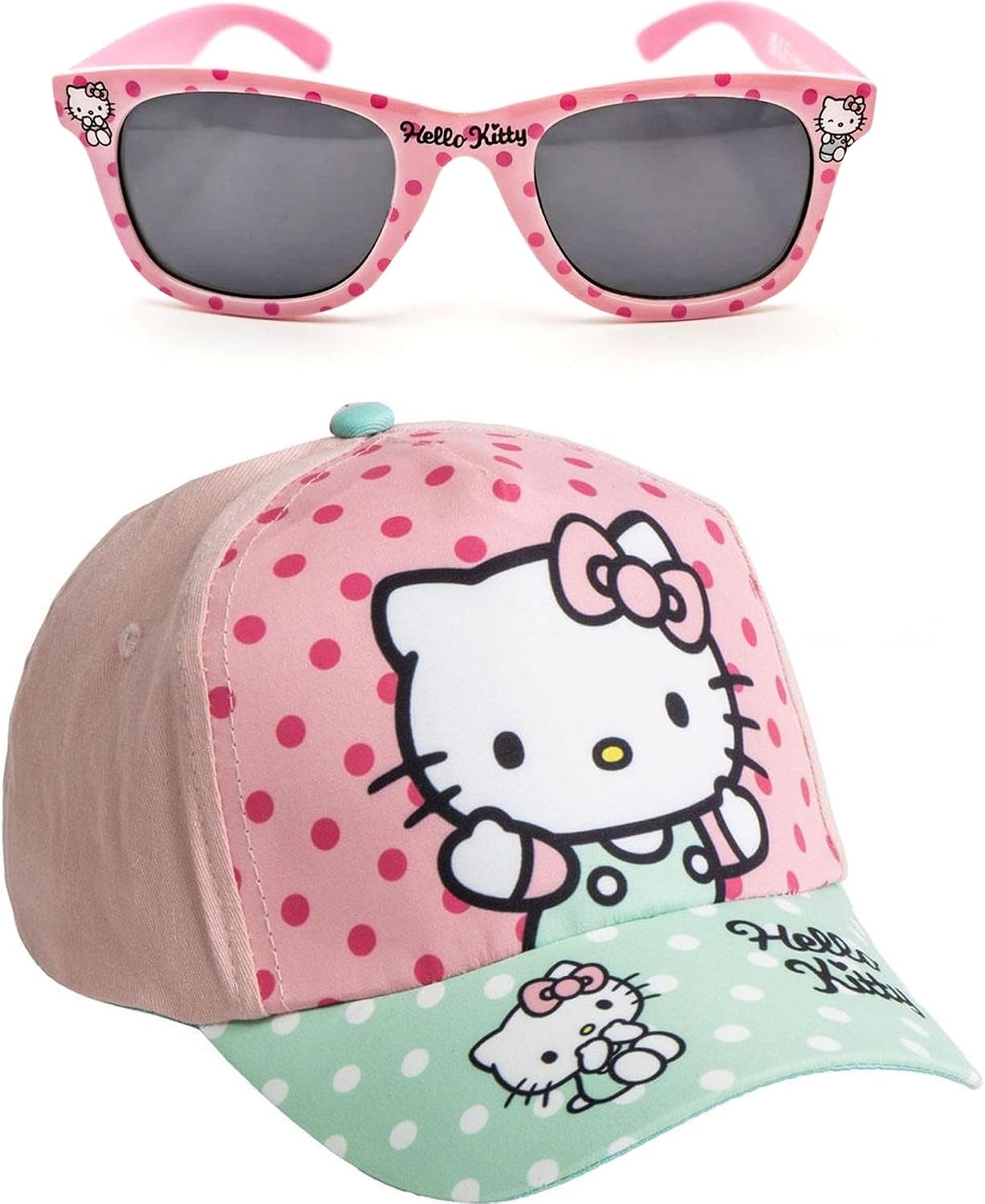 Detalle de Casquette et Lunettes Hello Kitty pour Enfants — Originales, réglables et légères