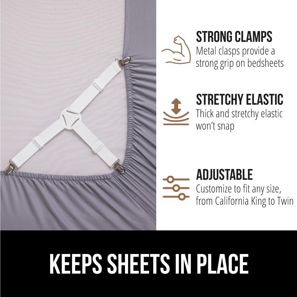 Thumbnail 4 de GORILLA GRIP Bed Sheet Holders 4 Pack