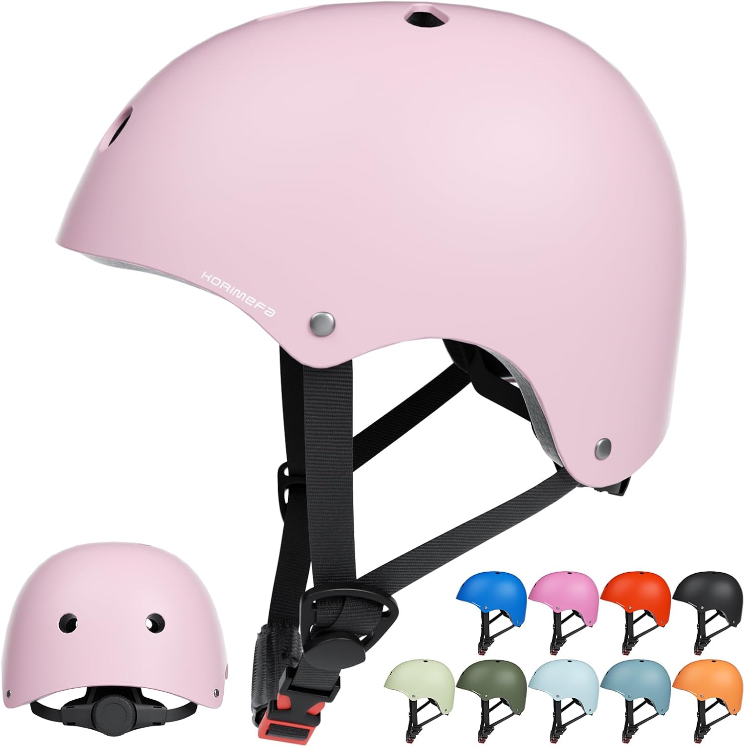 Detalle de KORIMEFA Kids Bike Helmet adjustable for ages 2–13