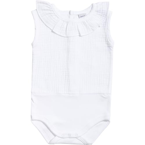 Detalle de BABIDU Body bebé sin mangas algodón 100% 👶