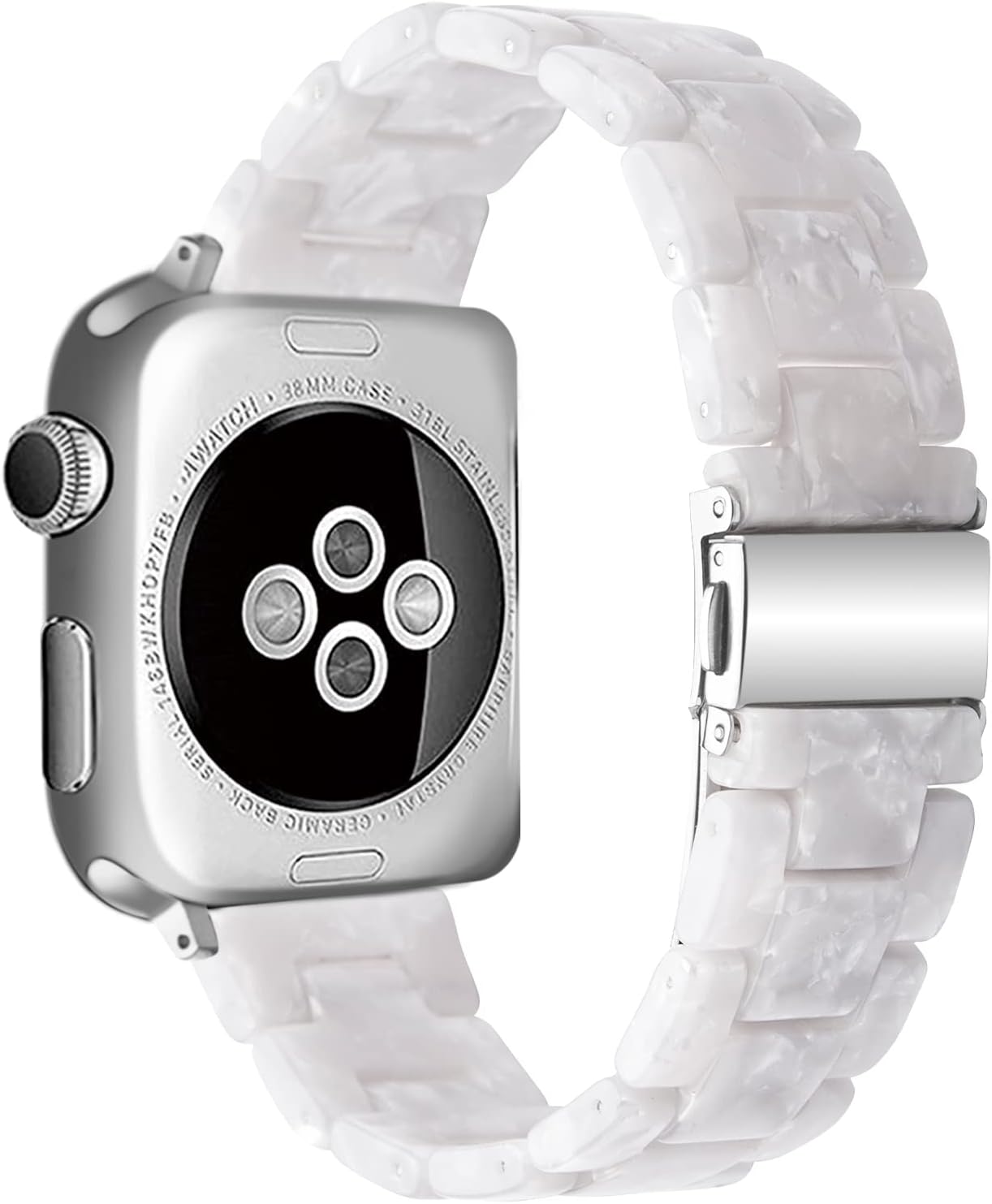 Detalle de SEURE Resin-Kunststoff-Armband kompatibel mit Apple Watch (38/40/41/42/44/45/46/49 mm)