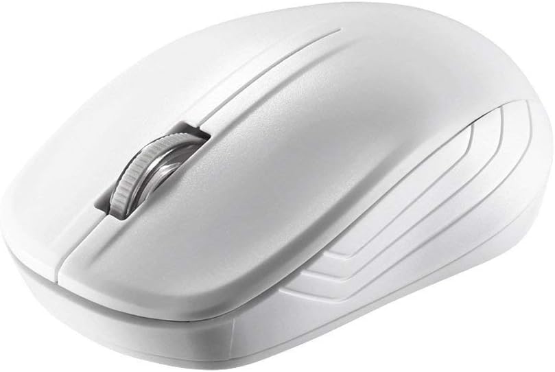 Detalle de バッファロー BSMRW21WH ワイヤレスマウス 3ボタン・左右対称デザイン・ホワイト
