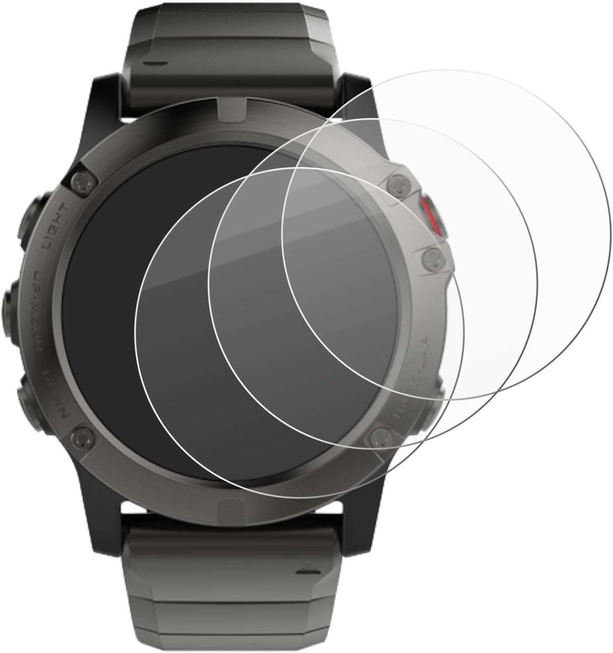 Detalle de brotect Glass Screen Protector Film for Garmin Fenix 5X (51 mm) – 3 Pack, 9H, High Clarity