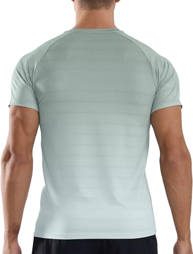 Thumbnail 1 de Veepdro Men’s T-Shirts Gym Running Tee: Sage Green, XL