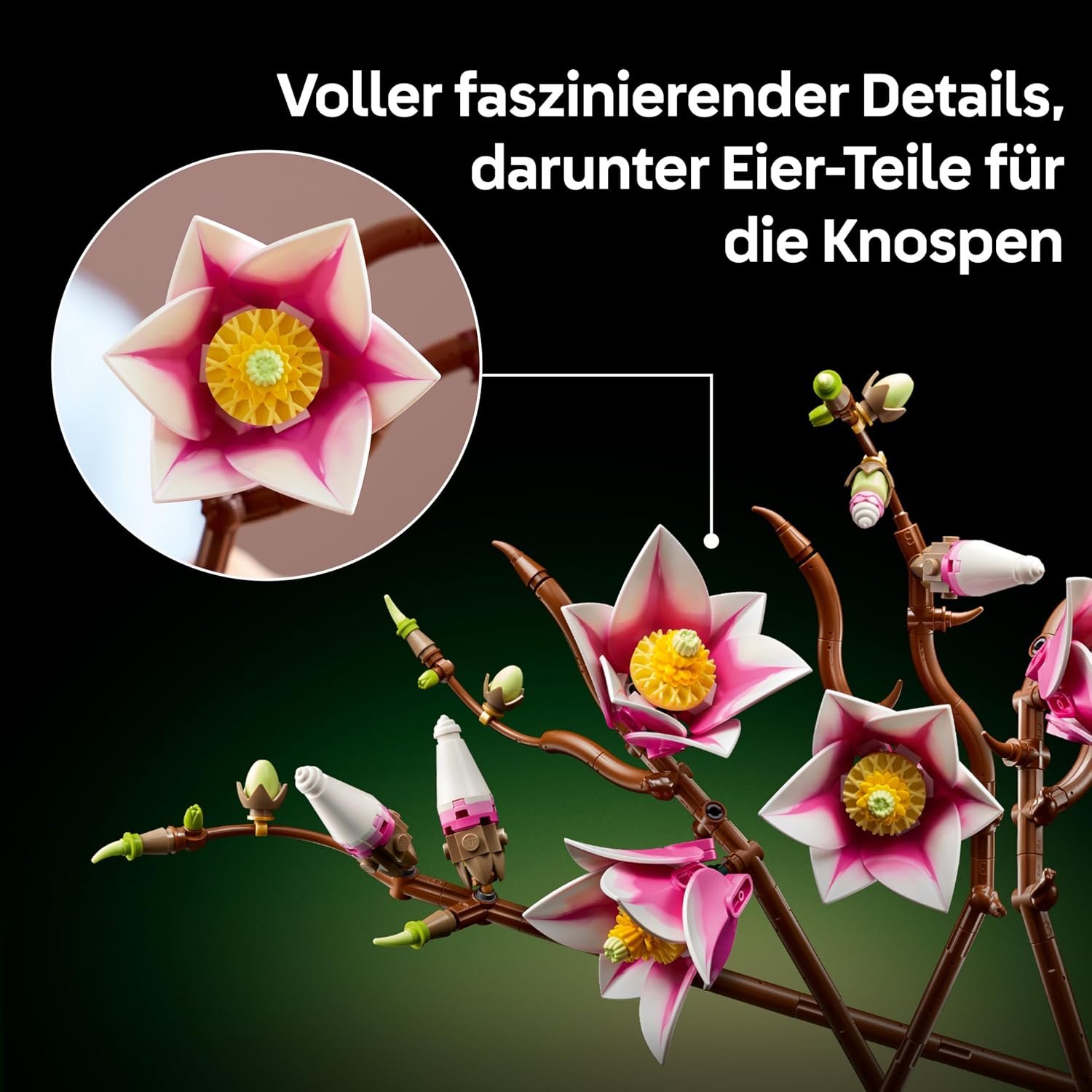Detalle 1 de LEGO Botanicals Magnolienzweige