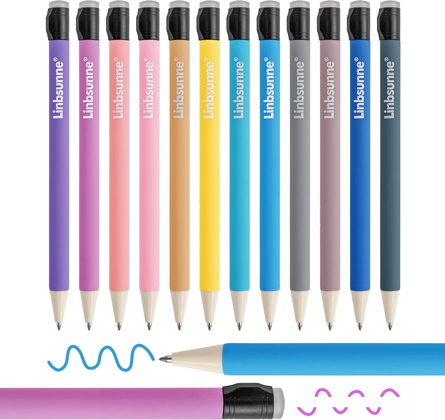 Detalle de Linbsunne Erasable Gel Pens, 0.7 mm