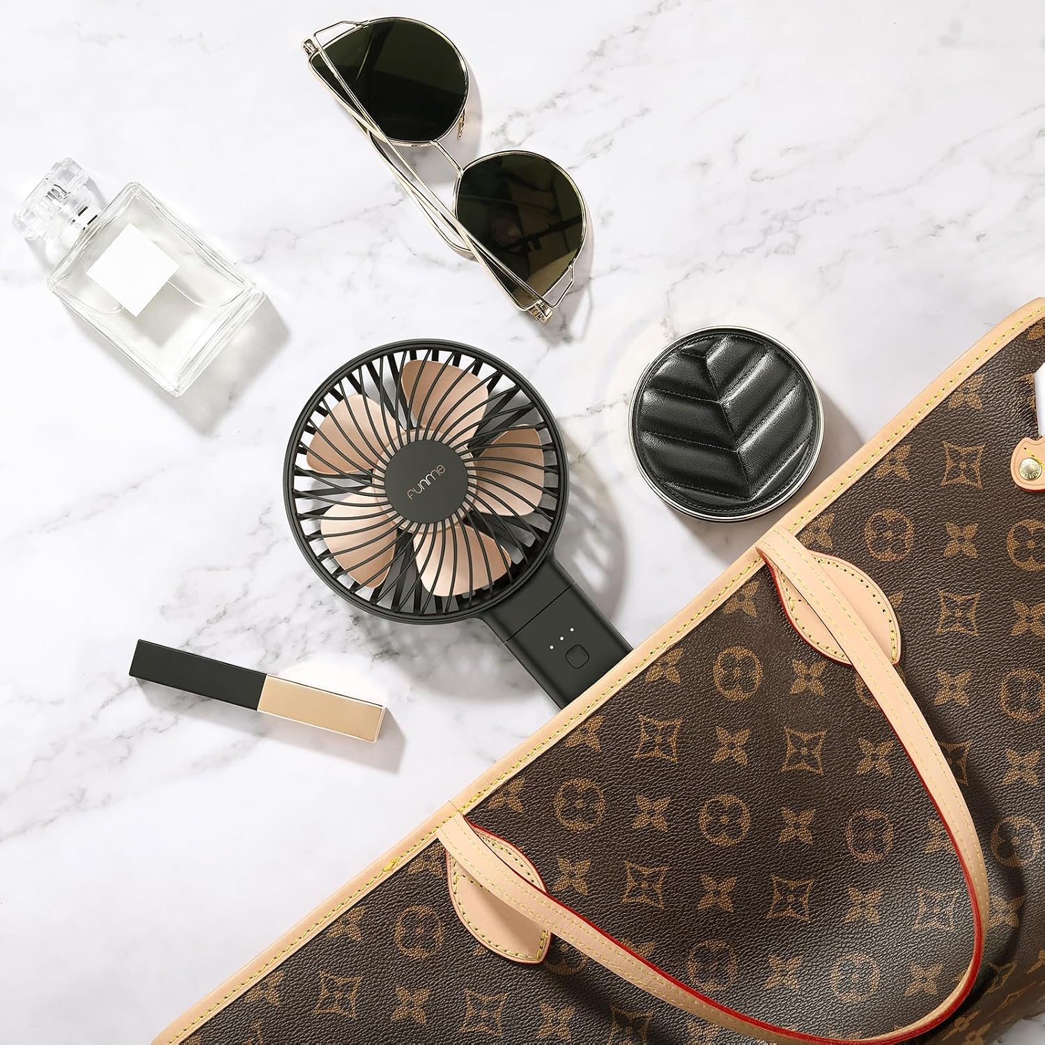 Thumbnail 2 de Funme 2025 Handheld Fan – Portable, Quiet, with 5000 Battery and 4 Speeds