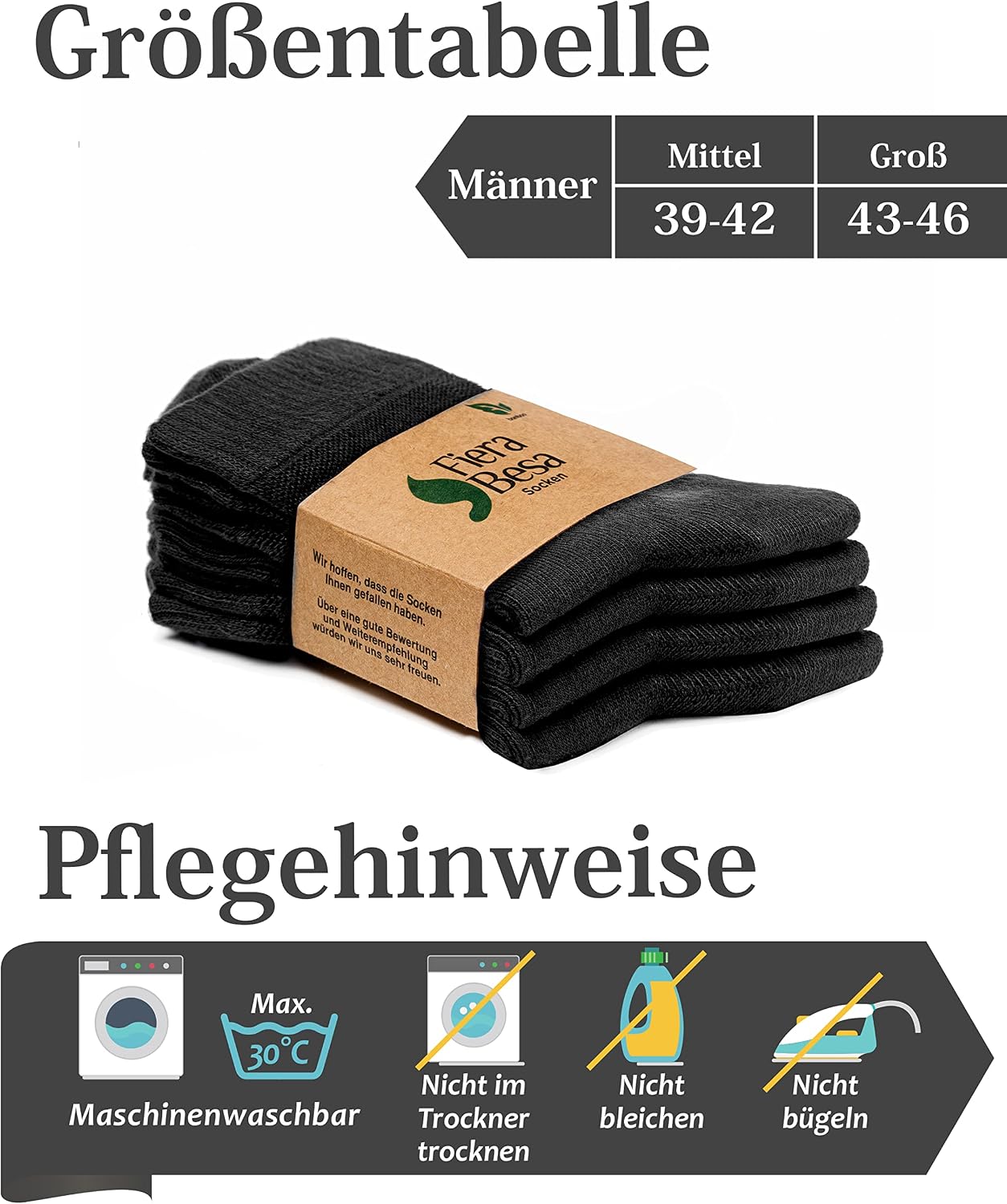 Thumbnail 3 de Fiera Besa Diabetikersocken Herren 39–46