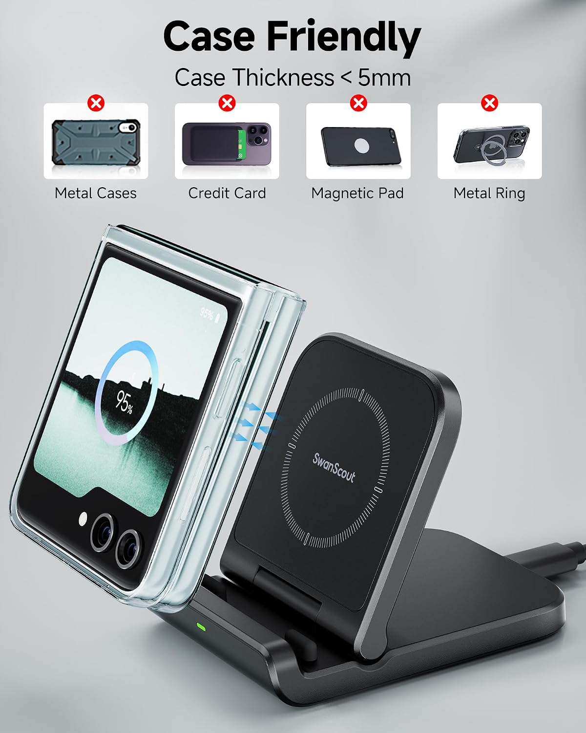 Thumbnail 4 de SwanScout 501S Wireless Charger Stand 88g