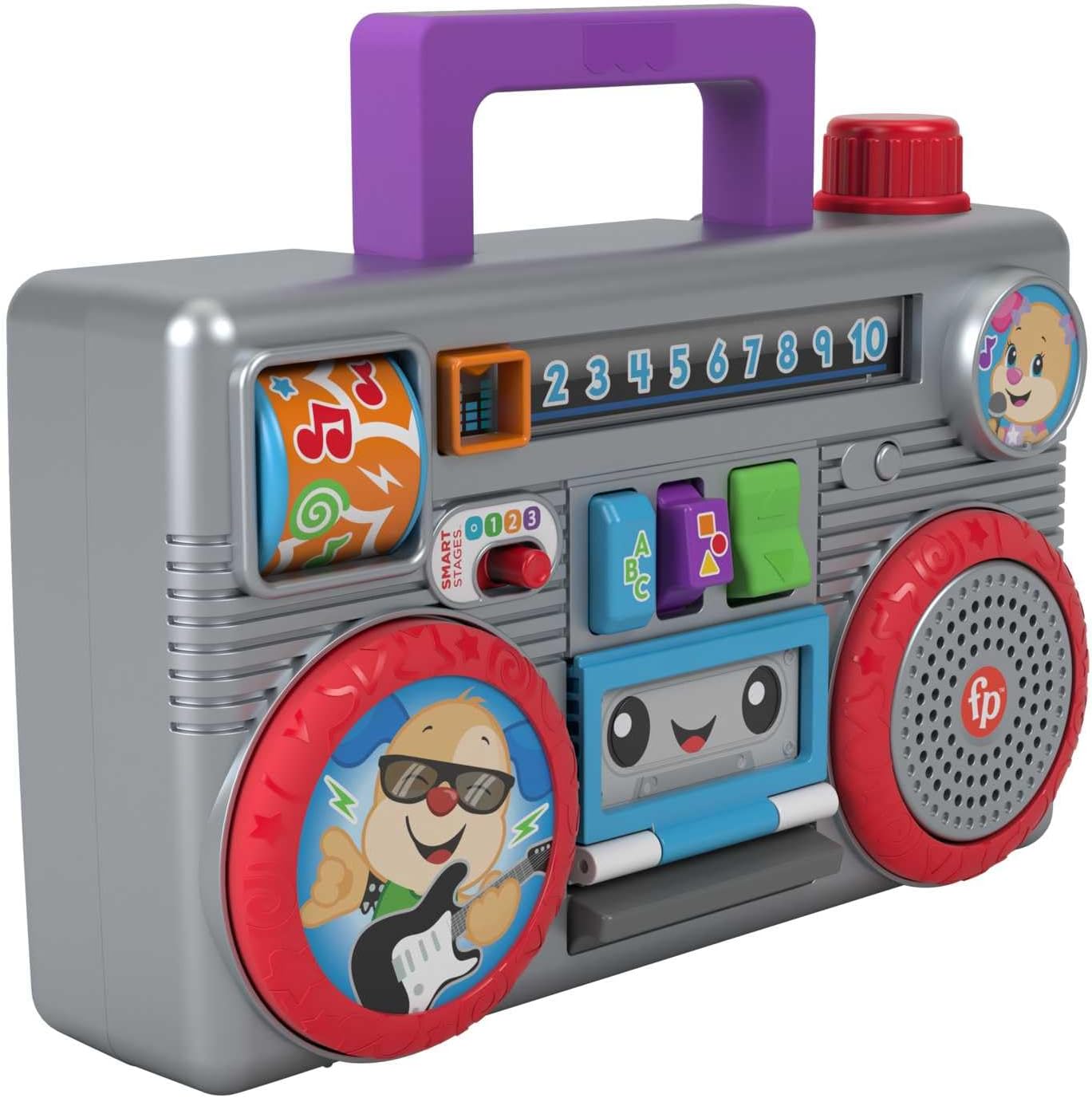 Thumbnail 4 de Fisher-Price Laugh & Learn Busy Boombox (UK English Edition) – retro light-up musical activity toy for 6–36 months