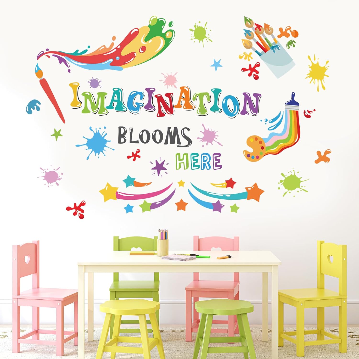 Thumbnail 6 de FUFUQUARE Colorful Butterfly Wall Stickers – Be Your OWN Kind of Beautiful (2 sheets, 30×90cm each)