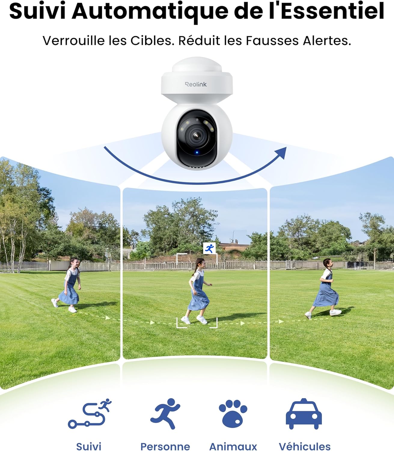 Thumbnail 3 de Reolink E1 Outdoor Pro : caméra Wi‑Fi 6 PTZ 4K extérieure avec zoom optique 3X