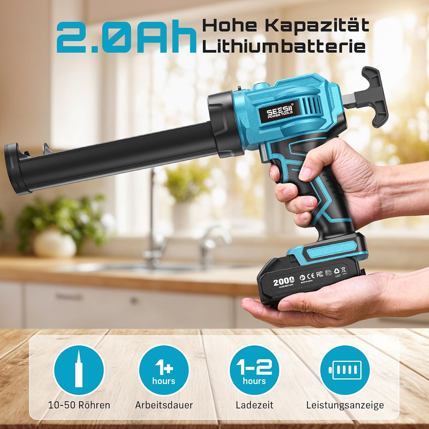 Thumbnail 2 de SEESII Akku-Kartuschenpresse 18V 300ml