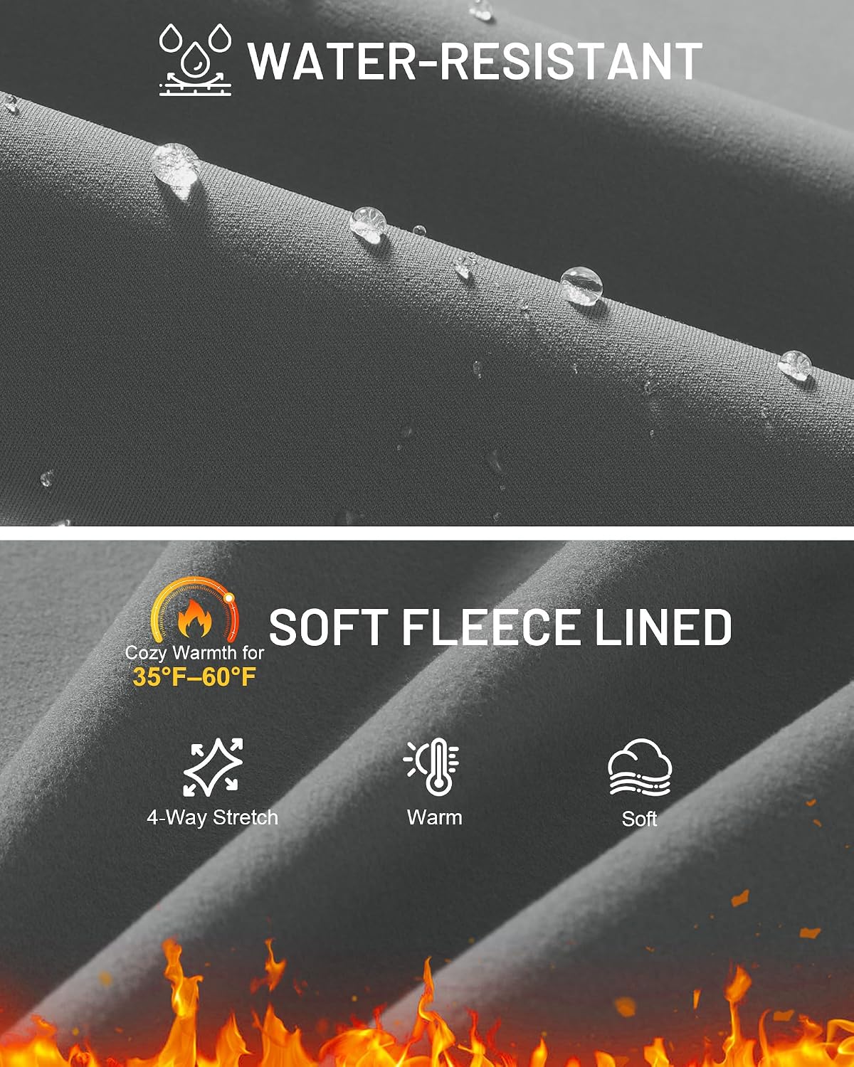 Detalle de Runhit Fleece-Lined Yoga Pants