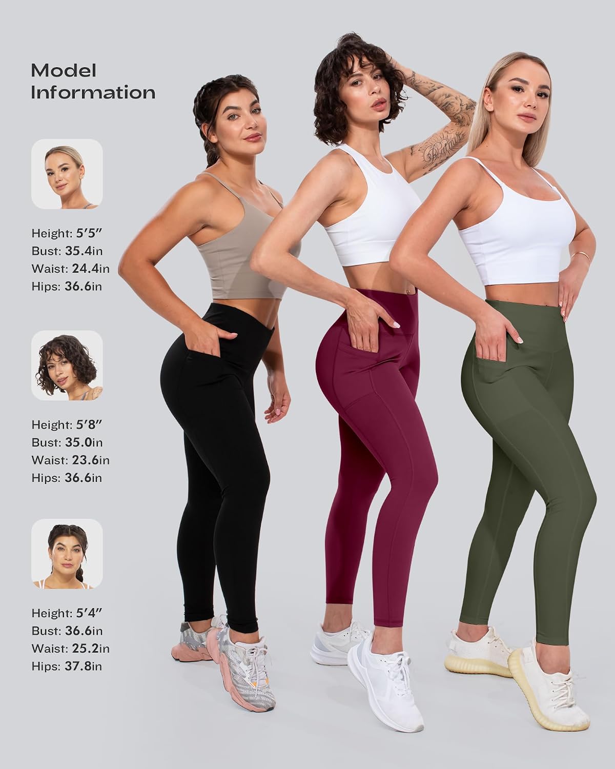 Thumbnail 5 de CHRLEISURE 3-Pack High-Waist Leggings 🧘♀