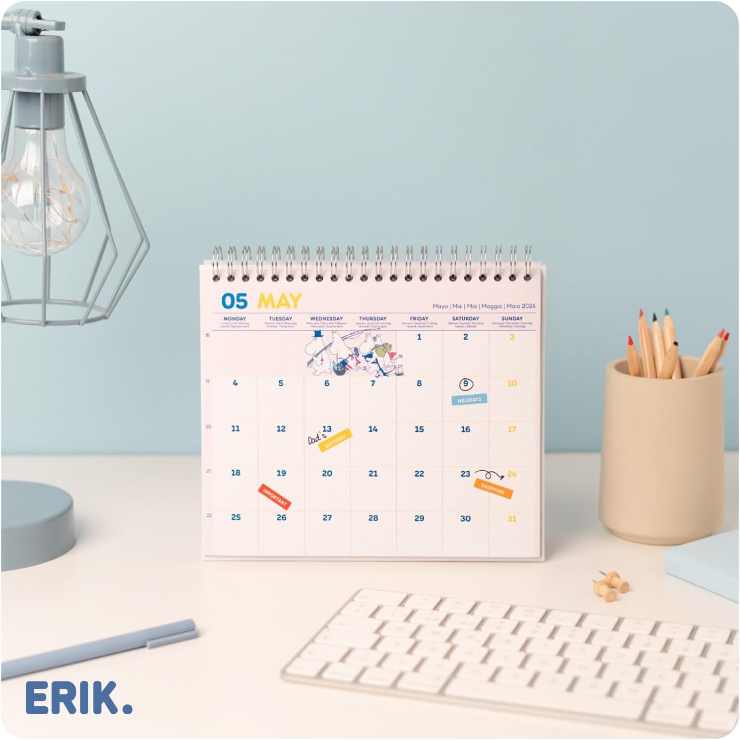 Thumbnail 6 de Calendrier de bureau Moomin 17x20 cm 📅