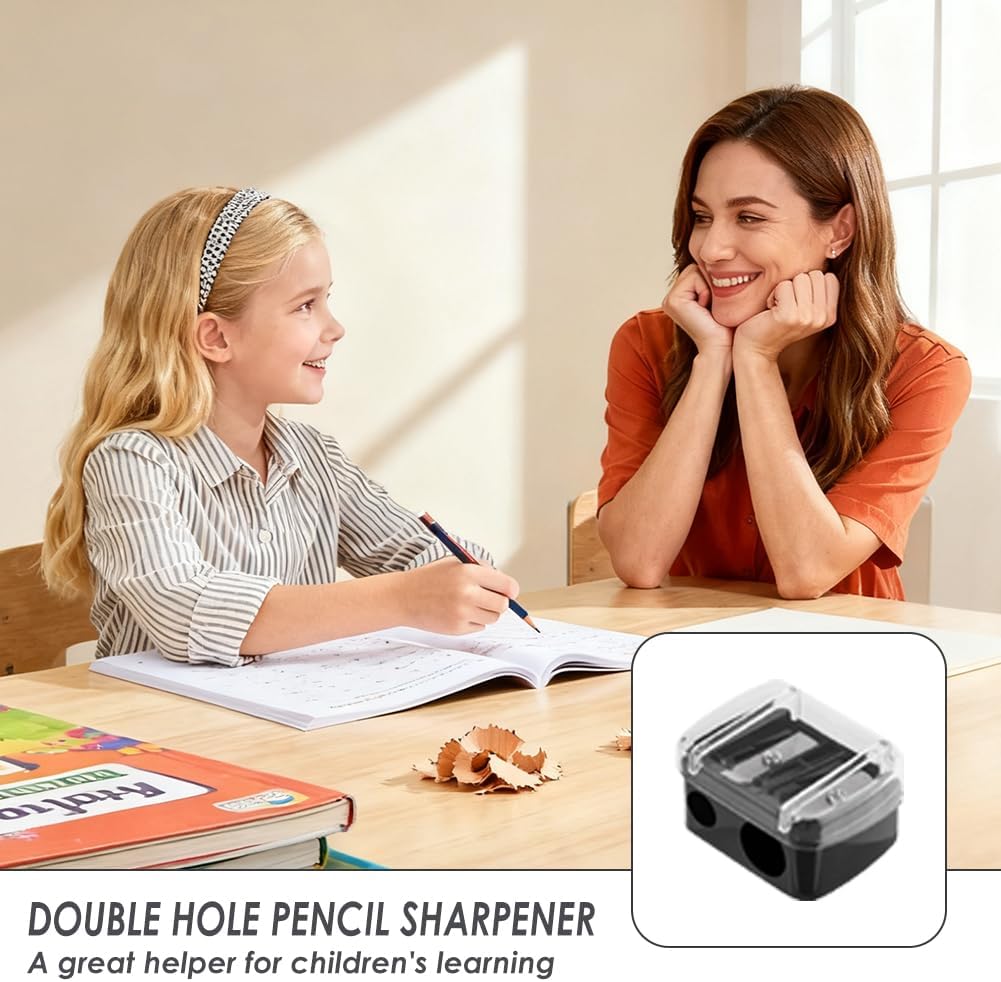 Detalle de Lomvarith 4PCS Makeup Sharpener Set for Precision Eyeliner & Lip Liner