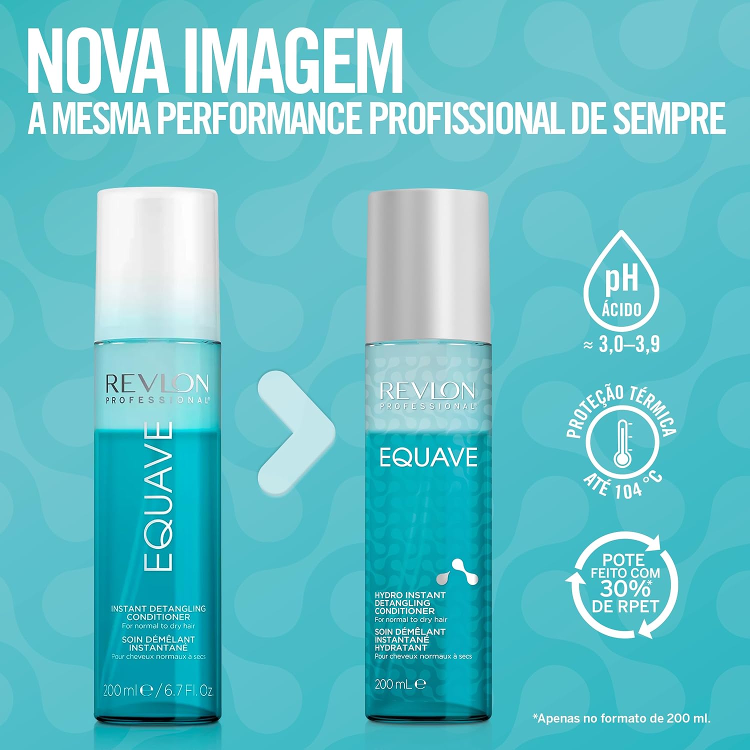 Detalle de Revlon Professional Equave Hydro Bi-Phase Detangling Conditioner – Balsamo senza Risciacquo per Capelli Normali/Secchi 200 ml