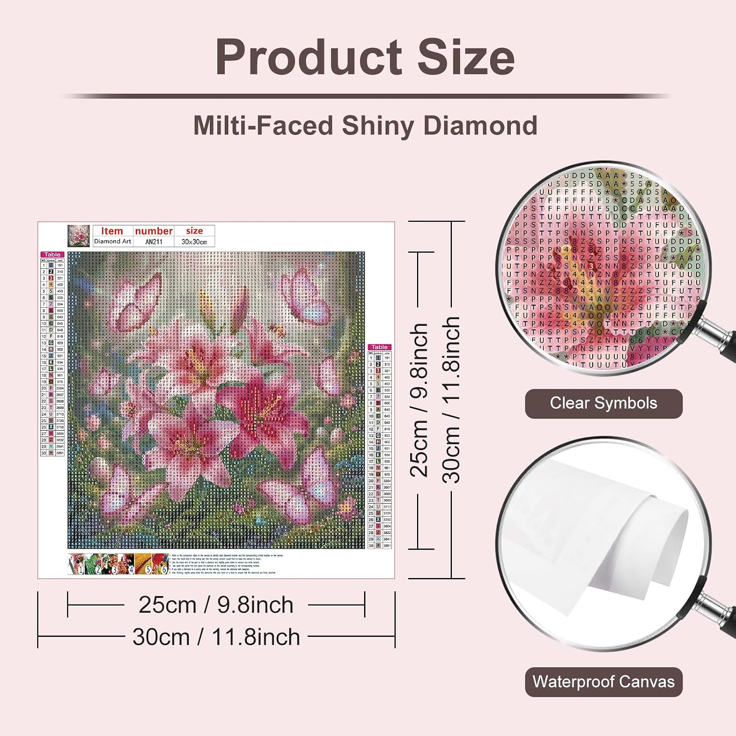 Detalle 2 de Anuver Diamond Painting Kit, 12 x 12-Inch