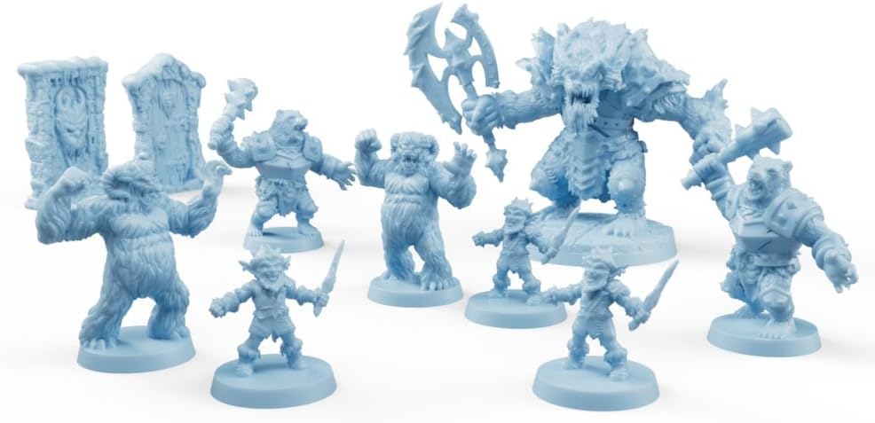 Detalle de HeroQuest The Frozen Horror Quest Pack 拡張セット|10クエスト・未塗装ミニチュア21個
